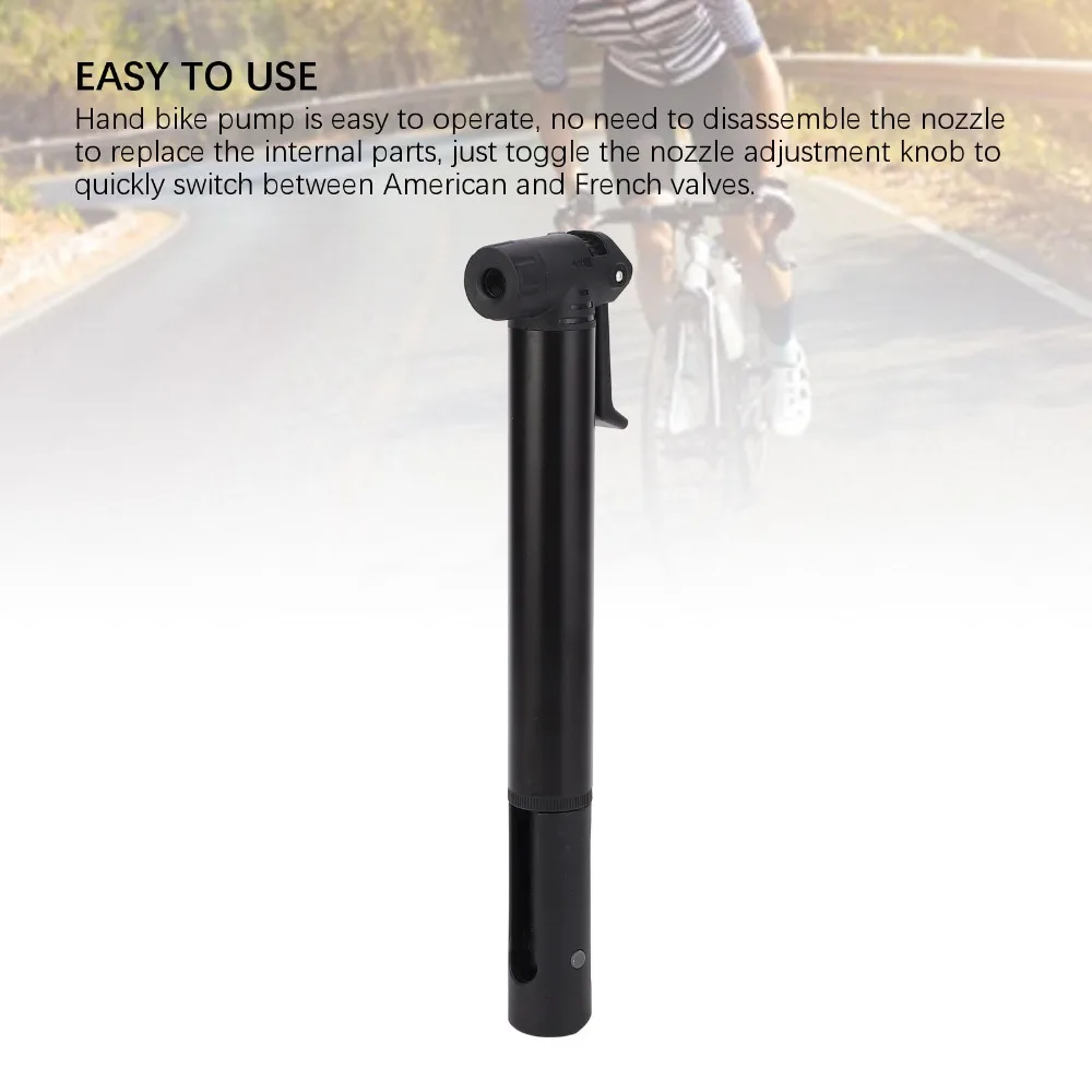 Bike Pump Frame Mount - Portable Bike Pump Mini Aluminum Alloy,
