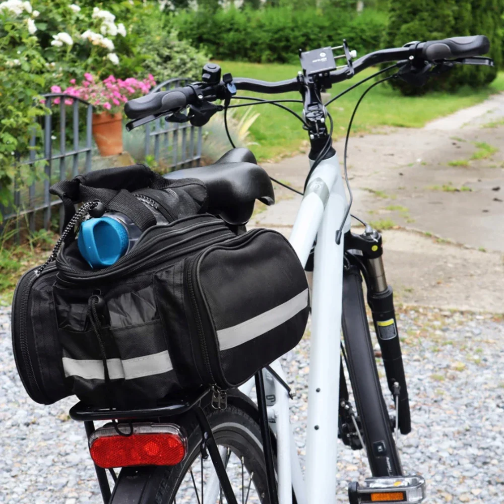 Cycling Commute In Rain - Bicycle Trunk Bag 27L Bicycle Rack