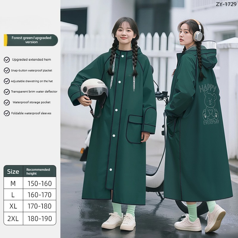 Full Body EVA Waterproof Rain  - đánh giá và giá Cycling Commute In Rain