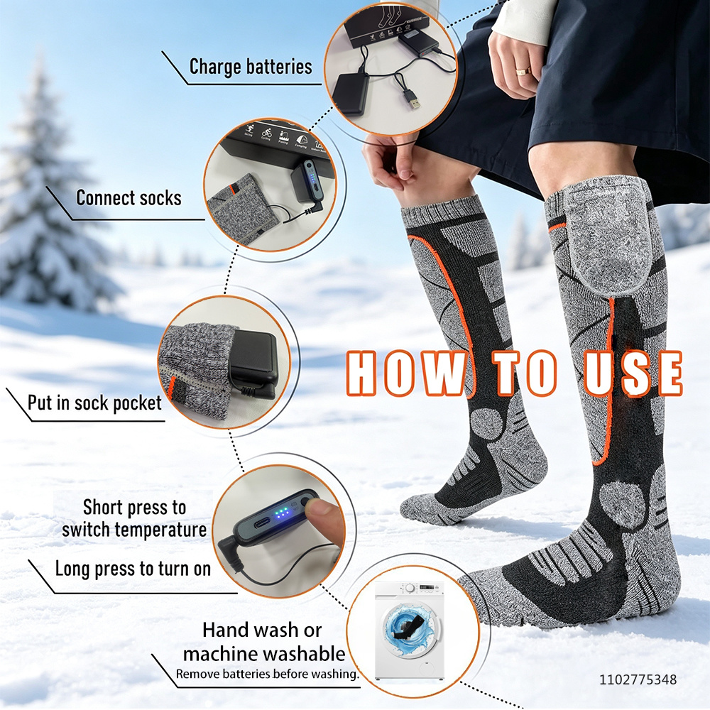 Heated Socks 6000mAh Rechargea - đánh giá và giá Cycling To Work