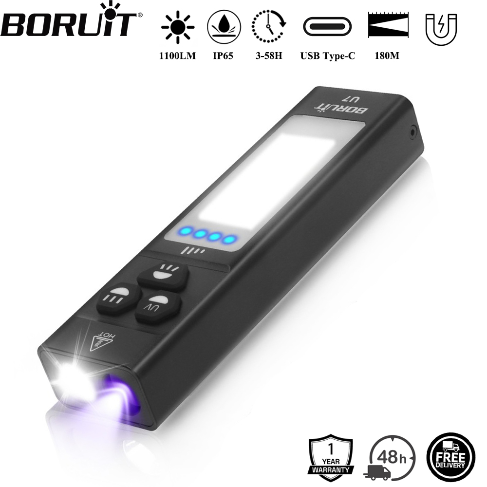 BORUiT U7 UV LED EDC Flashligh - đánh giá và giá Cycling To Work
