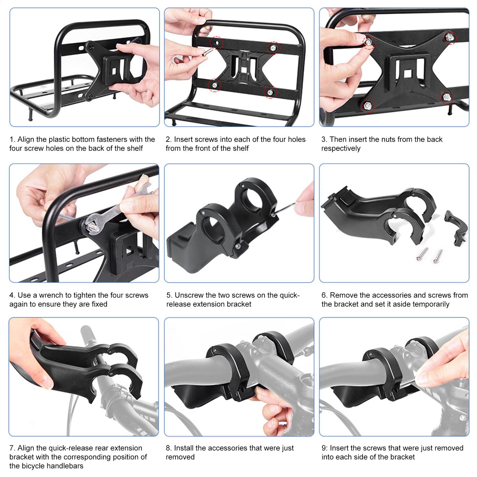 Front Bike Rack Quick Release  - đánh giá và giá Cargo Rack Aluminum