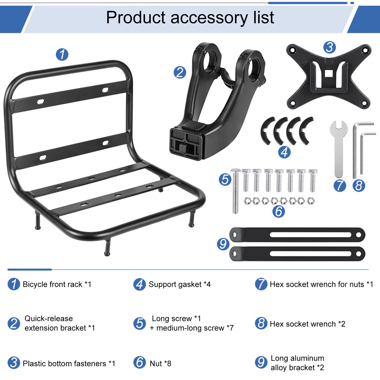 Front Bike Rack Quick Release  - đánh giá và giá Cargo Rack Aluminum