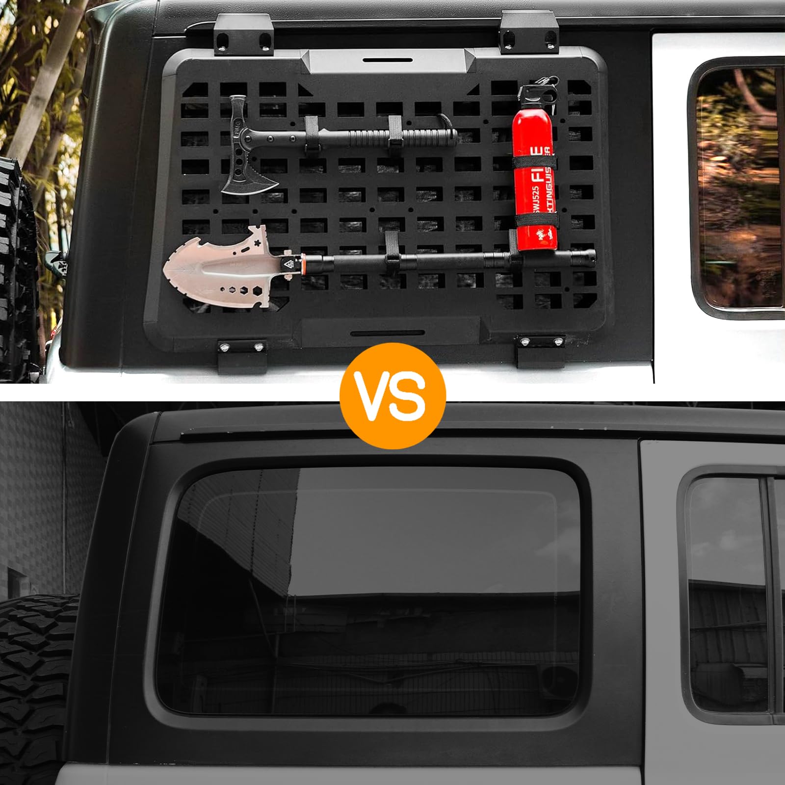 Rear Right Window Molle Panel  - đánh giá và giá Cargo Rack Aluminum