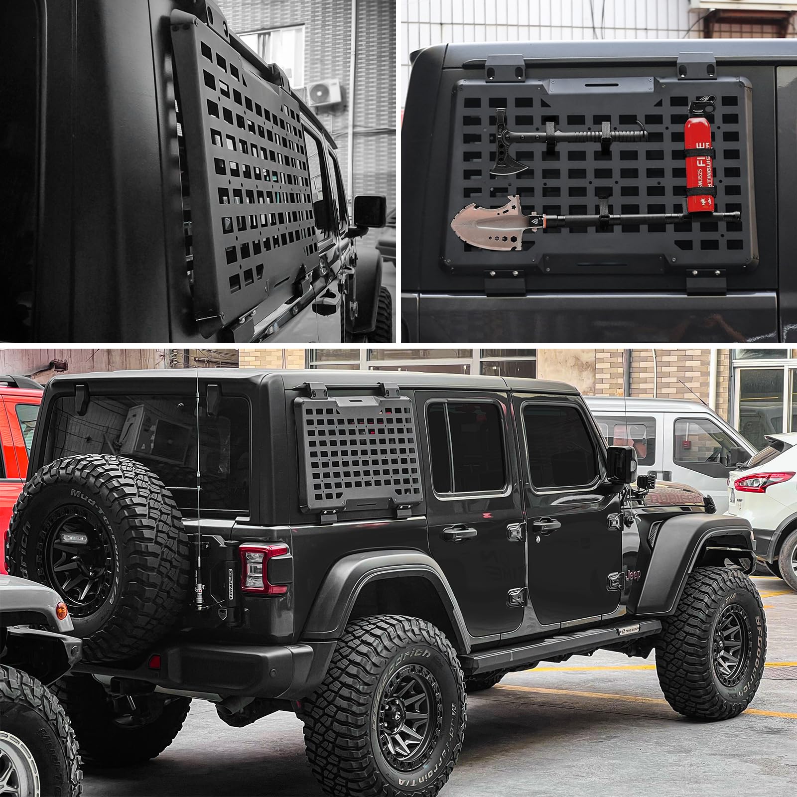 Rear Right Window Molle Panel  - đánh giá và giá Cargo Rack Aluminum