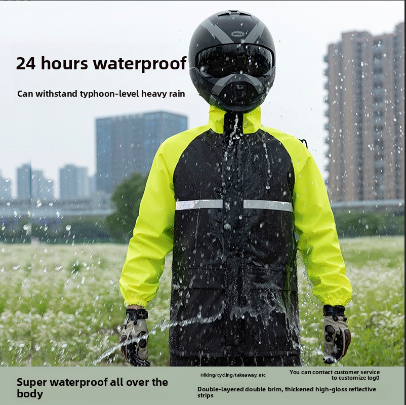 Two Piece Motorcycle Rain Suit - đánh giá và giá Cycling Commuter Rain Jacket