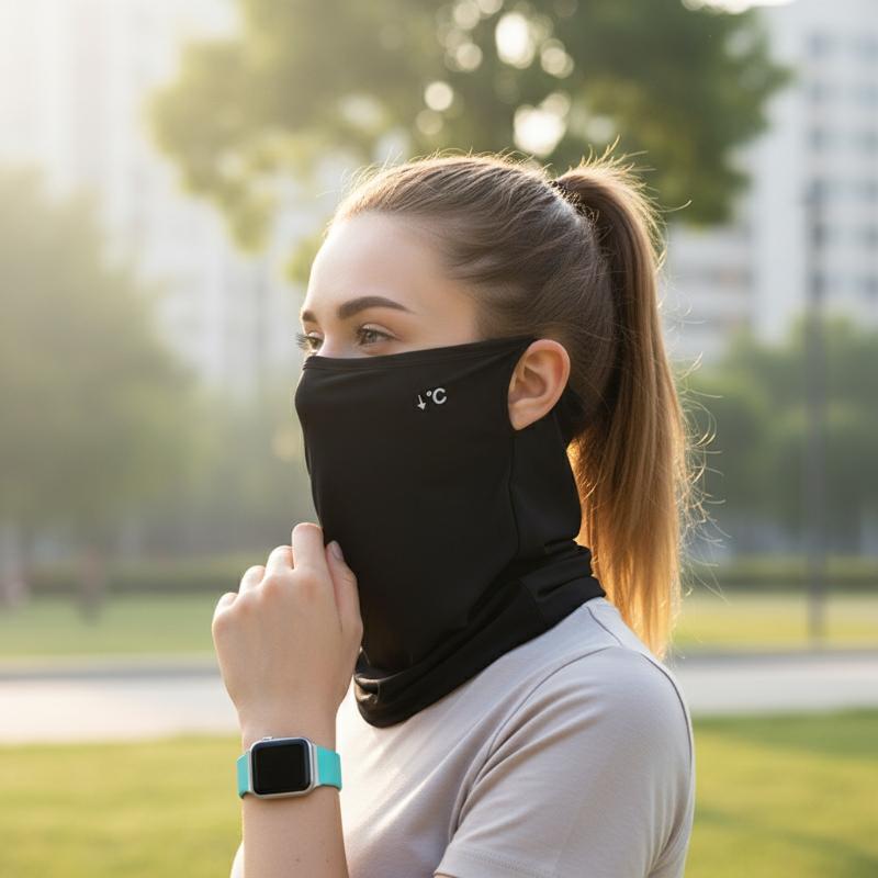 Ice Silk Face Cover with Neck  - đánh giá và giá Cycling To Work