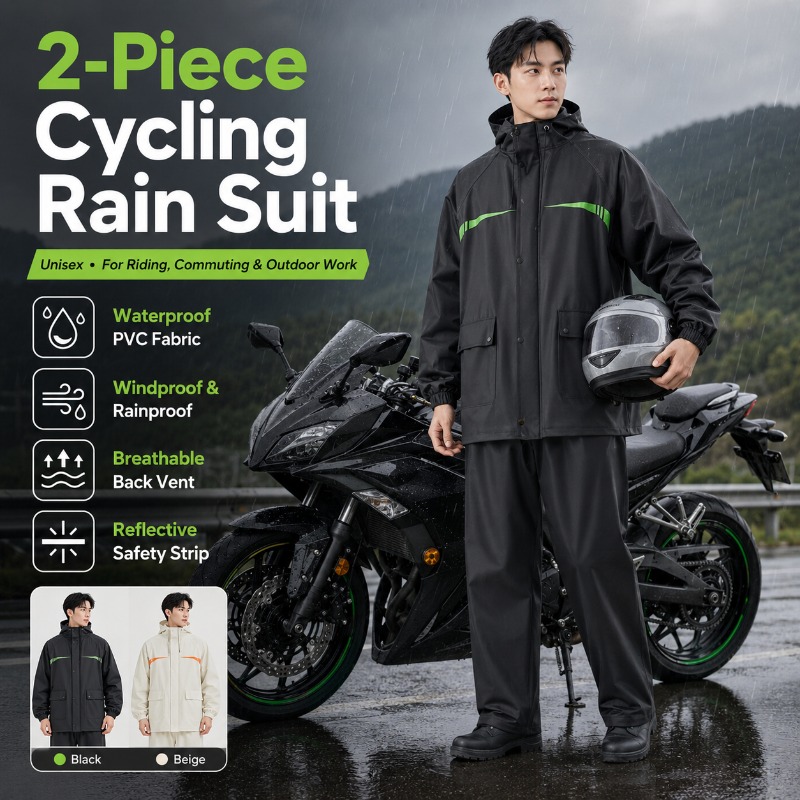 Unisex 2-Piece Waterproof Cycl - đánh giá và giá Cycling Commute Jacket