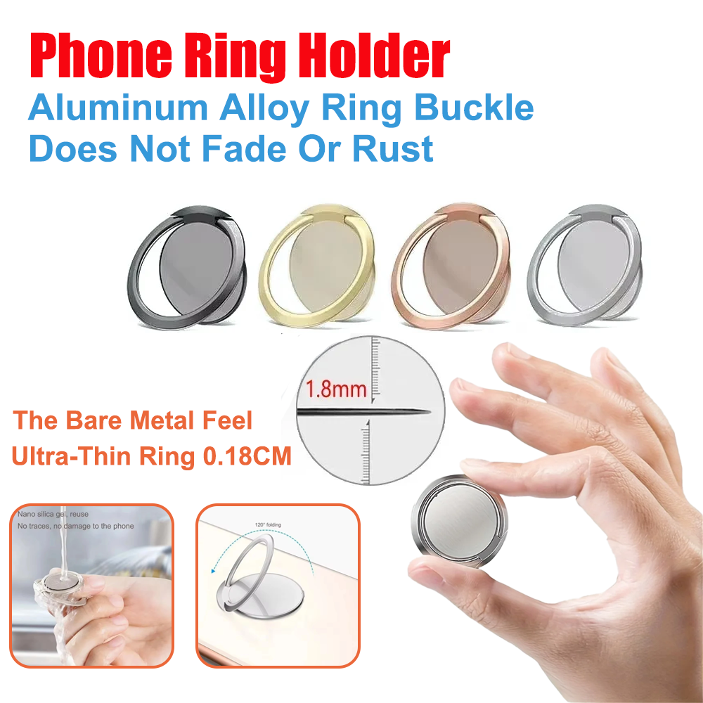 Ultra Thin Metal Ring Holder S - đánh giá và giá Kickstand Adjustable
